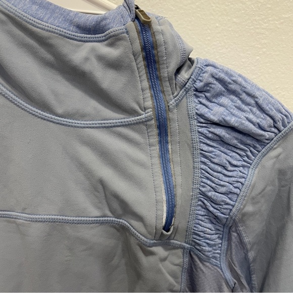 Lululemon Light Blue Hooded Pullover Jacket - Picture 3 of 11